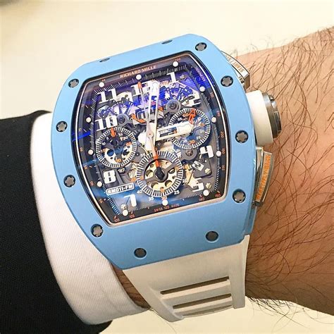 richard mille bleu blanc|richard mille rm watch.